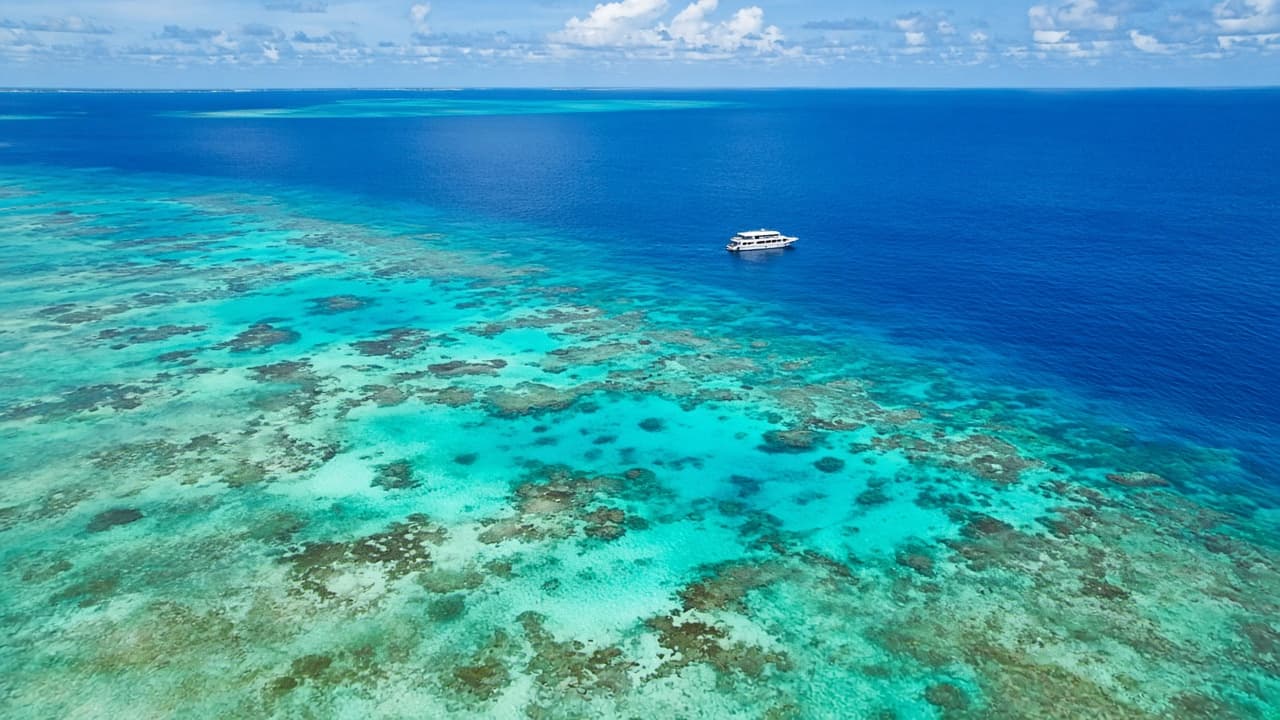 Aerial reef lagoon
